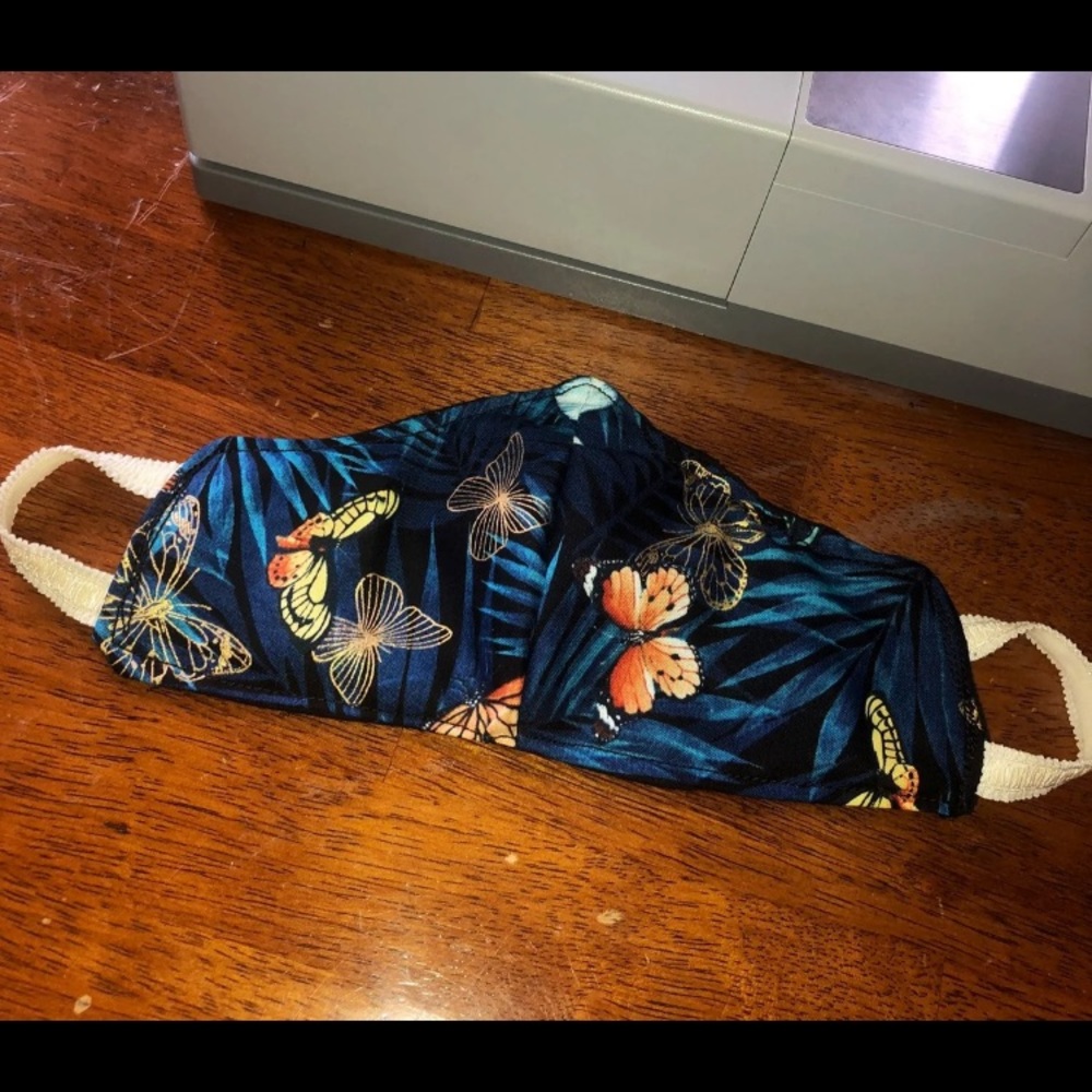 Butterfly handmade face mask